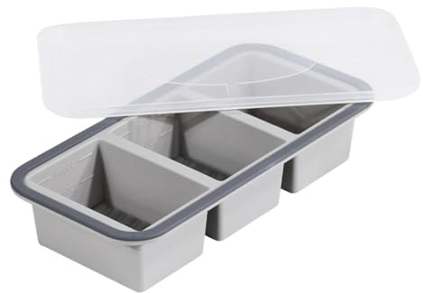 Soppkub isbehållare - säkert anti-slip transparent verktyg, silikonisbehållare, för, cocktails, frysning, whisky och
