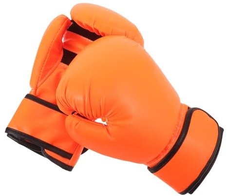 DIYEAH Boxing Gloves 8oz Orange Punching Gloves for Boys Youth Sparring Training with Foam Liner Suitable for Kickboxing Muay Thai and Martial Arts Practice