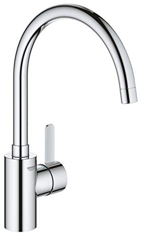 GROHE Eurosmart Cosmopolitan - Einhand-Spültischbatterie (wassersparend, 5,7 l/min, Schwenkbereich wählbar: 0° / 150°), chrom, 3284320E