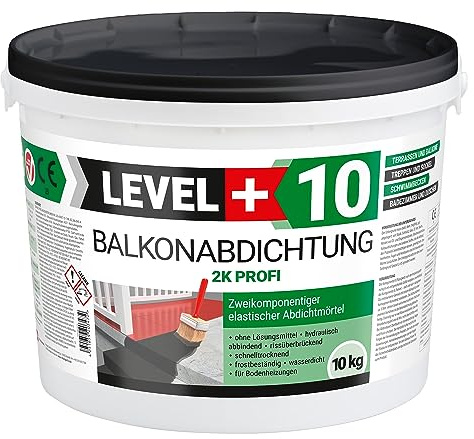 10 kg, junta para balcón 2K, terraza, balcón, sótano, ducha, baño, piscina, manguitos de estanqueidad, sellado RM10