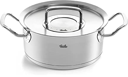 Fissler Original-Profi Collection/Braten-Topf (Ø 16 cm, 1,4 Liter) Edelstahl-Kochtopf, Bräter mit Metall-Deckel - Induktion