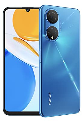 HONOR X7 Smartphone, Android 11 Handy, 128 GB, 4 GB RAM, 90Hz Smooth-Bildschirm, 6.57 FullView-Bildschirm, 48-MP Quad Rückkamera, 22,5 W Schnellladeadapter, 5000mAh-Akku, Blau