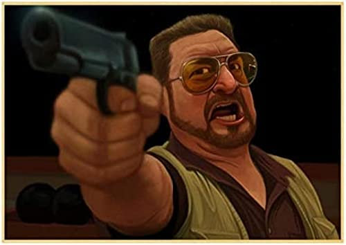 Poster The Big Lebowski Vintage-Filmplakat, Wandkunst, Bilder, Leinwand, Malerei, Poster Und Drucke, Heimdekoration 50X70Cm Kein Rahmen