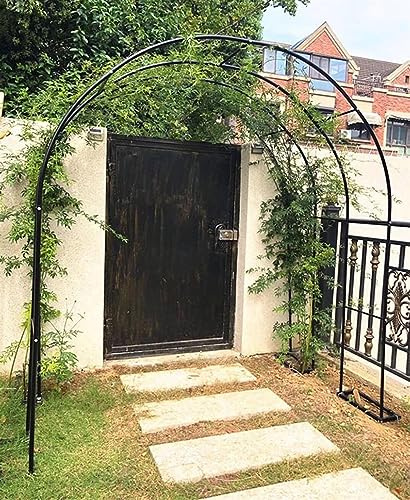GueTTO Rosenbogen Hochzeitsbogen Gartenbogen Rankhilfe Torbogen Pergola aus Metall stabil wetterfest 200cm 180cm 160cm 140cm 120cm breit Rosenbogen Aus Edelstahl,W180*H220cm