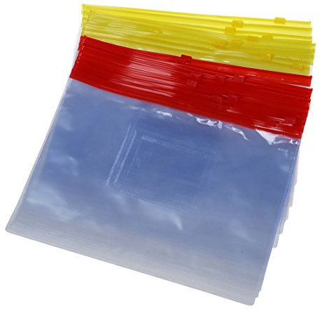 Osmond 20 x Kunststoffbeutel mit Druckverschluss, Dokumentenhalter für A5-Papier
