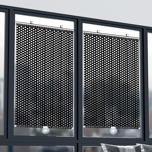 jiajulashou123 Sonnenschutz Rollos Saugnapf Rollo Innen Tragbare Sonnenschutzrollo Isolations Verdunklungsrollo Mit Saugnäpfen UV-Schutz Ohne Bohren für Fenster,Auto (68x125cm)