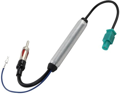 Adaptateur Antenne Autoradio Fakra vers Din avec Amplificateur - Câble 18cm pour FM Stéréo