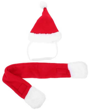YARNOW 1satz Weihnachtliches Hundekostüm Haustiere Verstellbare Hundemütze Und Halstuch Für Festliche Feiern Und s Für Kleine Hunde Und Katzen