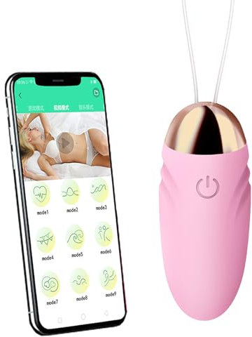 LYAMais Vibration für Frauen mit APP Vibro Ei Sex Spielzeug für die Frau 9 Vibrationsmodi, Anal Dildo Klitoris Stimulator für Sie Sexspielzeug für Paare Extrem Sex Toys Leise Vibro ei(Rosa)