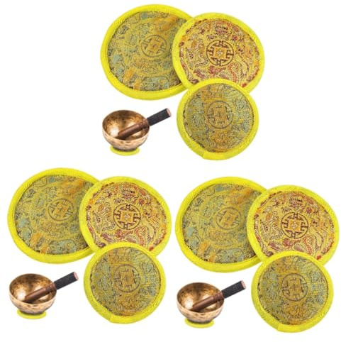 BESPORTBLE 9 Stück Klangschalen Kissen Set Aus Baumwolle – Ideal Als Untersetzer Für Klangschalen - Meditationskissen Und Yoga-Zubehör Perfekt Für Entspannende Momente Und Meditation