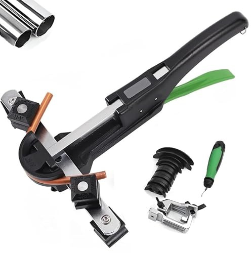 Manuelles Rohrbiege-Set mit 7 Formen, 90° Vorwärts-/Rückwärts-Ratsche für effizientes Biegen von Kupferrohren, ideal für Sanitär- und DIY-Projekte