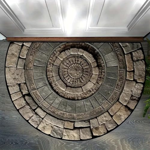 AVSMGP 3D-illusionsmatta med halkfri undersida, ultramjuk och tvättbar kortluggsmatta för vardagsrum, sovrum, modern dörrmatta hemma, B, 120 x 160 cm/3 tum x 5 tum 3 tum