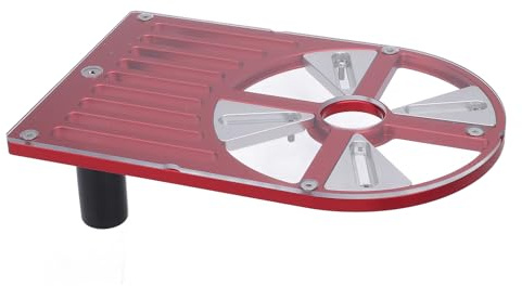 ZDETGU Trimmaskin Basplatta Aluminiumlegering Arbetsbänk Bas för 65 132 Mm Trimmers Fräsbottenplatta för Trimning, Stabil Skärning och Förbättrad Kontroll