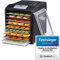 BioChef Arizona Sol Dörrautomat/Dörrgerät mit 9 Einschüben aus Edelstahl PLUS Digitaler Timer + Thermostat, 3 x Anti-Haft Folien, 2 x feinmaschige Einlegematten, 1 x Auffangblech (Schwarz)