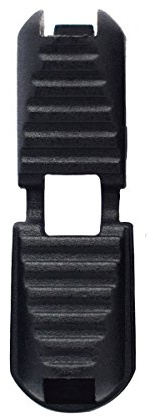 KEEJEA Kordelenden mit Reißverschluss, schwarze Schnalle für Paracordschnur, Schuhe, Molle-Rucksack, 10 Stück, Schwarz , 5.5mm x 5.3mm