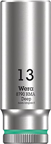 Wera 05004510001 8790 HMA Deep Socket, Turquoise, 13.0 mm