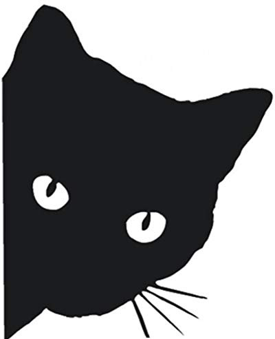 Case Cover 1pc Schwarze Katze Auto-Aufkleber Haustier-Tier-Auto-Fenster Aufkleber Reflektierende Aufkleber Für Auto- Wanddekors