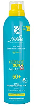Bionike Defence Sun Baby & Kid - Spray Solare SPF 50+ per la Pelle delicata dei Bambini, Protegge e Ripara la Pelle, Waterproof 200 ml