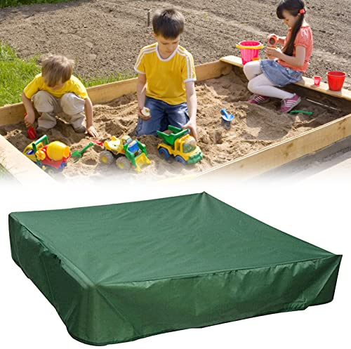 TOPJOWGA Sandkasten Abdeckung, 200 X 200cm Sandkastenabdeckung Plane, Wasserdicht Abdeckplane Sandkasten, Sandkasten-Abdeckung mit Kordelzug, Abdeckung Sandkasten für Pool, Terrase, Garten