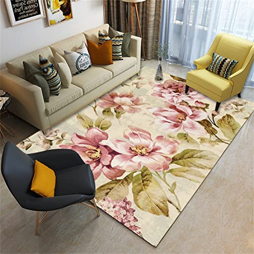 DJHWWD Teppich Badezimmer pink bunter Kinderteppich Spielmatte Moderne Minimalistische Wohnzimmer Geometrische Wohnkultur Abstrakt 300x400cm Bunte teppiche
