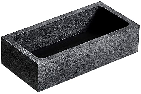 Cliettilw Graphit Barren Form Silber Barren Form Gold Guss Barren Barren Schmelzen Tiegel Form zum Schmelzen GießEn (1000 G Gold / 500G Silber)