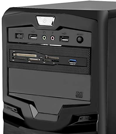 Lecteur de Carte Interne de Panneau Avant de 5,25 Pouces, Panneau Avant de PC de Tableau de Bord Multimédia avec USB, Prise en de la Carte M2 SD MS XD CF TF, Baie Avant de