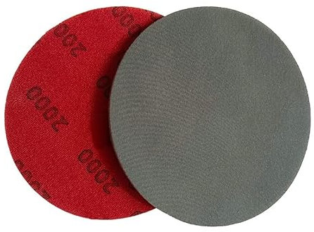 Generic Schleifpapier, rund, 6 Zoll, Körnung 500 bis 4000, selbstklebend, Beflockung, Autolack, Polieren, Schleifen, Schönheitsschleifpapier (10 Stück 1000#)