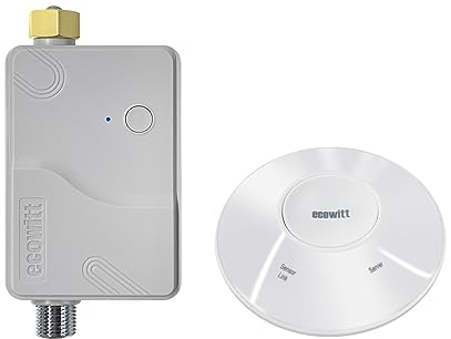 ECOWITT Bewässerungscomputer WFC01, Automatische Garten Bewässerungssystem mit APP, Gartenbewässerung mit WiFi Gateway, IP66 wasserdichte Steuerung Bewässerungsuhr, Wasser Timer für Landwirtschaft