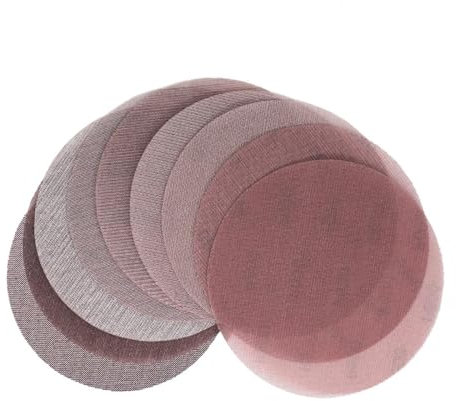 SYLXBM Dischi abrasivi a rete da 7 pollici 180 mm senza polvere Carta vetrata anti-blocco con gancio a secco Carta vetrata da 80 a 320 grana (confezione da 15) (Color : 1, Size : 320)