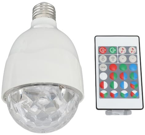 SIXRUN Disco Ball Lampe Ampoule E27 Son Activé Télécommande RGB LED Boule Stroboscopique Lumières Ampoule pour Fête De Mariage Bar RGB Ball Light Bulb