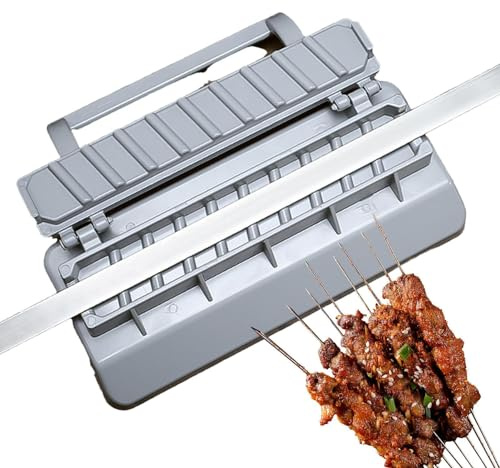 Kebab Maker, Kebab Press Manual Kabob Form Portátil Kabob Maker Pinchos Barbacoa Kabab Maker Machine Kebab Máquina de Prensa Kebab Máquina de Prensa Fácil de Limpiar Barbacoa para Exterior