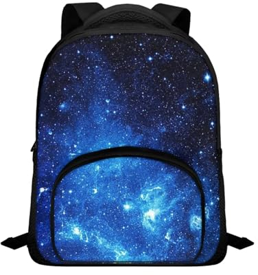 Renewold Rucksack für Jungen und Mädchen, Kindergarten, Büchertasche, Kleinkinder, Vorschule, Schule, Schulranzen, legere Tagesrucksäcke, Galaxy Space, One size