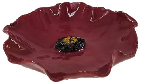 Insektentränke Keramik Mohnblume violett (10-11 cm)