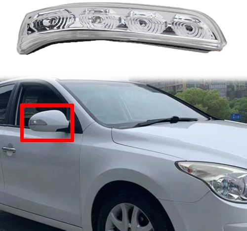 Jrfeng Auto Seitenansicht Rückspiegel Signal Licht Für H-yundai I30 2009 2010 2011 2012, Außenspiegel Blinker Seitenblinker Blinker Auto Teile 87613-2L600 87614-2L600,Right