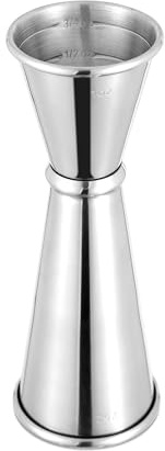 BARsics Bartending Stainless Steel Cocktail 1oz/2oz Measuring Double Jigger (1 Pack)