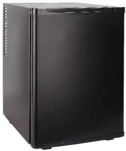 HOLITY Minibar per Hotel, 40 Litri, Termoelettrico, Regolazione Temperatura, Illuminazione a LED, Nero