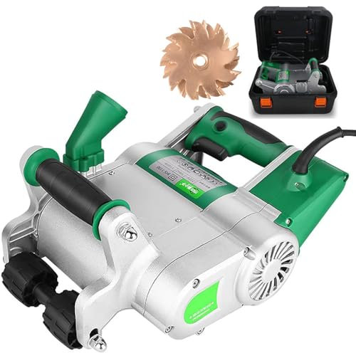 Scanalatrice per Muri, Calcestruzzo Stozzatrice Professionale per Muri Senza Polvere, Scanalatrice per Muri Dal Design Appendibile,Con Scatola,Per Cemento Armato, Facile Da Usare,35mm