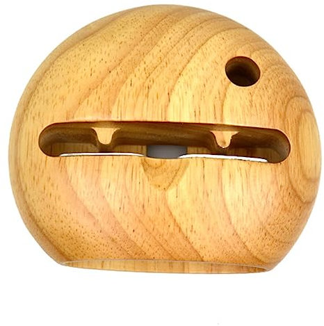 CAXUSD Soporte para Teléfono Móvil De Madera Reciclada, Soporte Altavoz Práctico y Elegante, Decoración De Escritorio, Multiusos para Uso Diario, Diseño Natural y Compacto, Color Marrón Claro