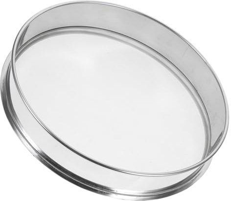 Warmhm Setaccio per Farina Rotondo 15 Cm in Acciaio, Colino a Maglia Fine per Cucina e Panificazione, Filtro Portatile per Zucchero a Velo e Alimentari