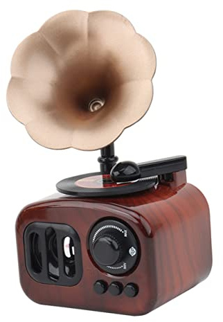 BESTYASH Mini Retro Grammophon Spieluhr Mit Klarem Klang Dekorative Desktop-musikbox Als Bezauberndes Geburtstagsgeschenk Für Junge Mädchen Und Musikliebhaber