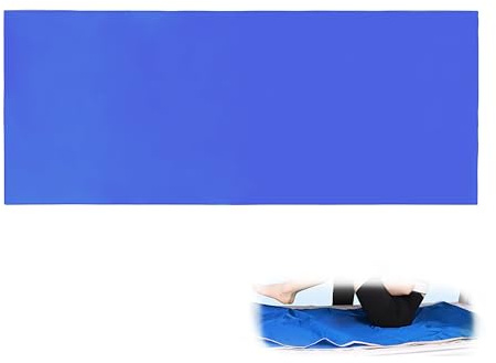 Slide Sheets for Moving, 75x135cm Reusable Positioning Sliding Sheets for Bed Mobility Compatible with Home Care Elderly People Cars Wheelchairs Transfer Turning Moving and Positioning Blue