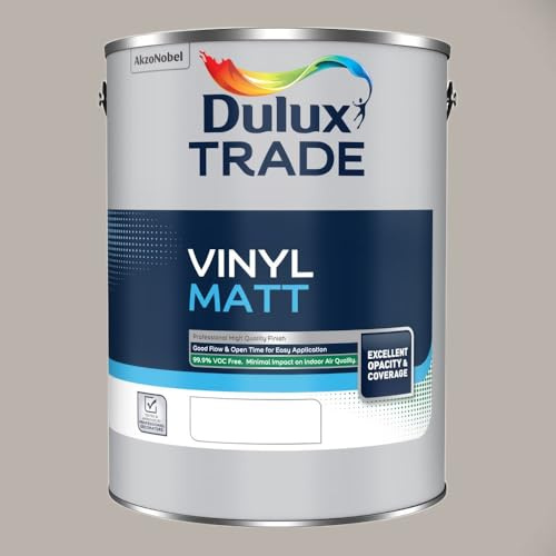 DULUX TRADE VINYL MATT PEBBLE GREY 5L