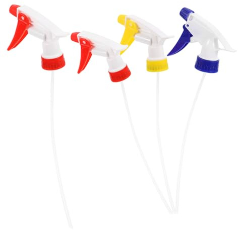 DOITOOL Pompa per Flacone Spray 4 Pezzi Ugelli Misti per Bottiglie di Plastica, Accessori per Spruzzatori da Giardinaggio, Testina di Spruzzo Resistente e Facile da Smontare Stile Casuale