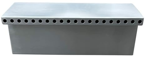 HEFJIAYCIQ Fontana Da Piscina in Acciaio Inossidabile, Scivolo Per Cascata Da Interno/Esterno, Per Giardino, Patio, Decorazione Per Laghetto Con Carpe Koi Nel Cortile,Argento,60cm