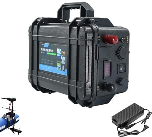 JCXYL EV Baterías de Litio para propulsores de Exterior de 24 V, 12 V, 48 V, 60 Ah, 80 Ah, 100 Ah, 120 Ah, 150 Ah y 200 Ah.,24v,100Ah