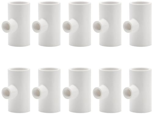 Levemolo 10 Stück Vertikale Hühnertränken mit PVC Verbindung und Horizontalem Nippel Komplettset mit Wasseranschluss für Geflügelzucht und Kaninchen Geeignet