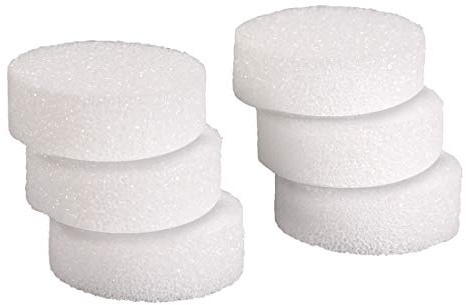 Hygloss Products Foam Discs - Craft Foam Flat Circles (XPS) for Projects, Floral Arrangements, Arts, & Crafts, Cake Dummies, 3 x .75, White, 12 Pieces