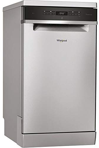 Whirlpool - Lavavajillas WSFO 3O23 PF X 45 cm inox, tecnología 6th sense, sistema de protección aquastop, 43dBA, 10 cubiertos, eficiencia NEL D