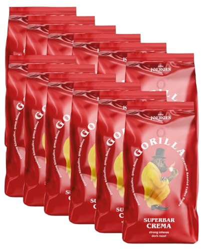 Gorilla Espresso Super Bar Crema 12 x 1kg, Kaffee ganze Bohne