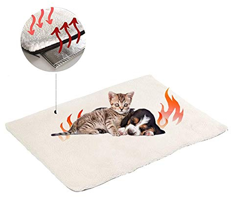 Milai Selbstheizende Decke für Katzen & Hunde,Wärmedecke für Katzen und Hunde,Umweltfreundliche Wärmematte,Heizmatte,Katzendecke,60x45 cm